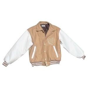 Standard Cloth The Brand Urban Outfitters Marled Melton Varsity Jacket Size S